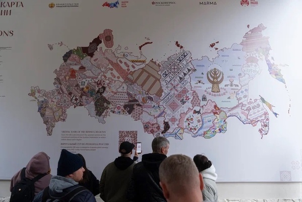 Интерактивная карта регионов появилась в этнопарке "Моя Россия" 