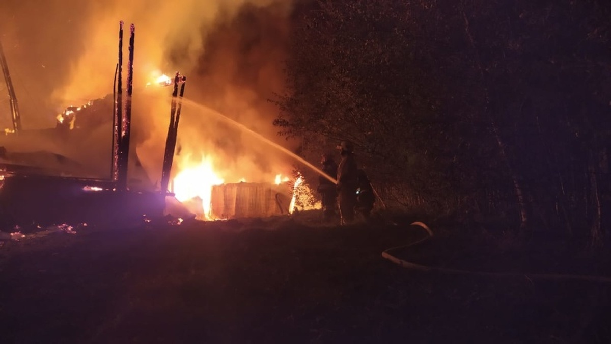 В калужском парке-музее "Этномир" произошел пожар